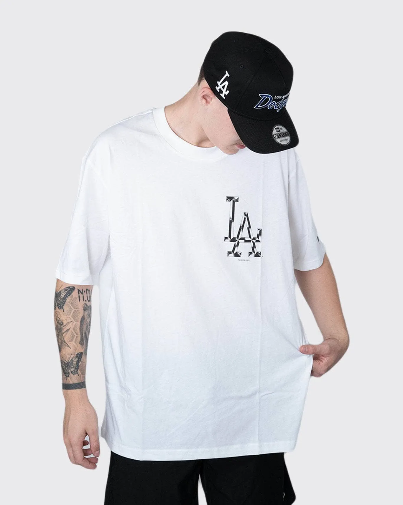 new era los angeles dodgers tee, oversized