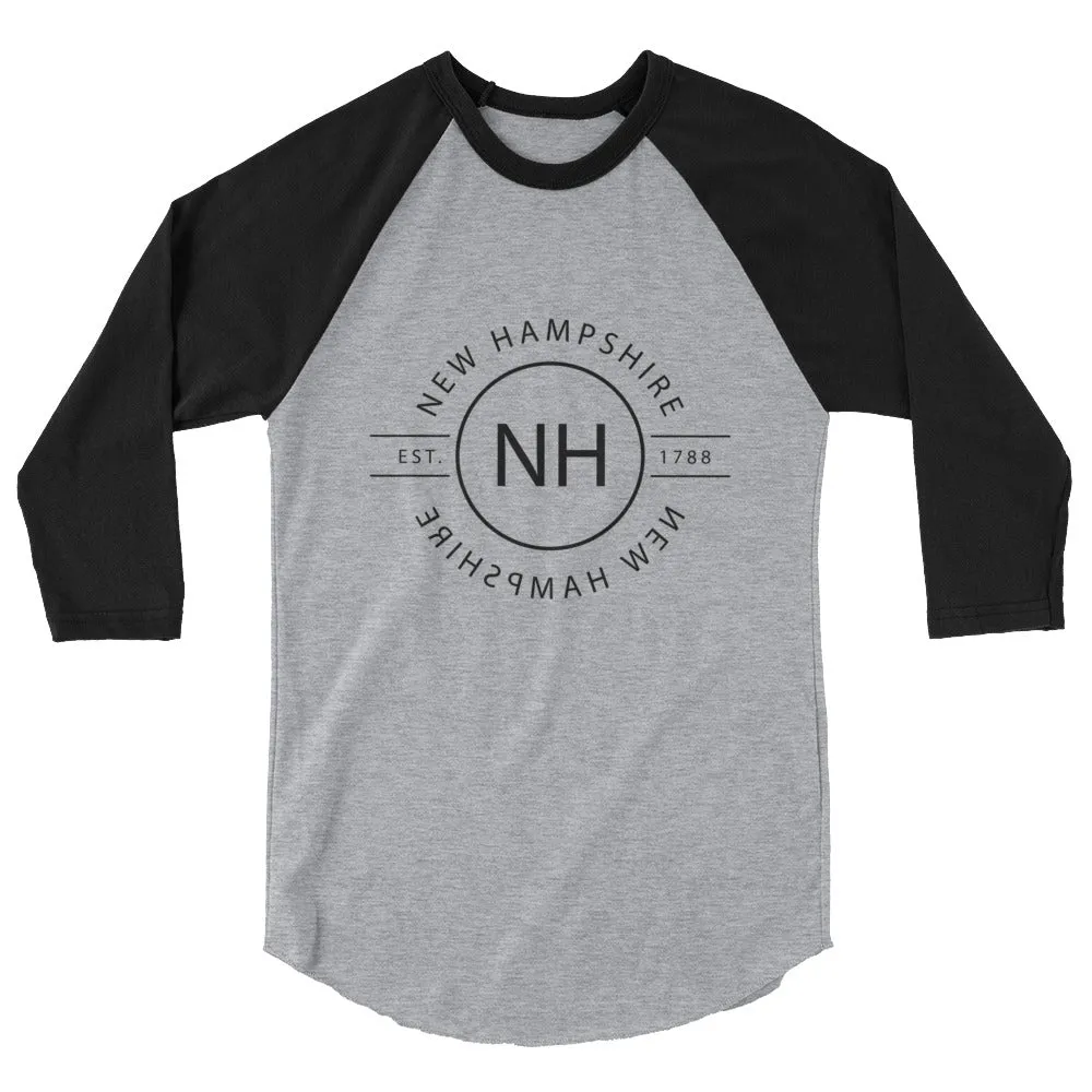 New Hampshire Raglan Shirt - 3/4 Sleeve - Reflections