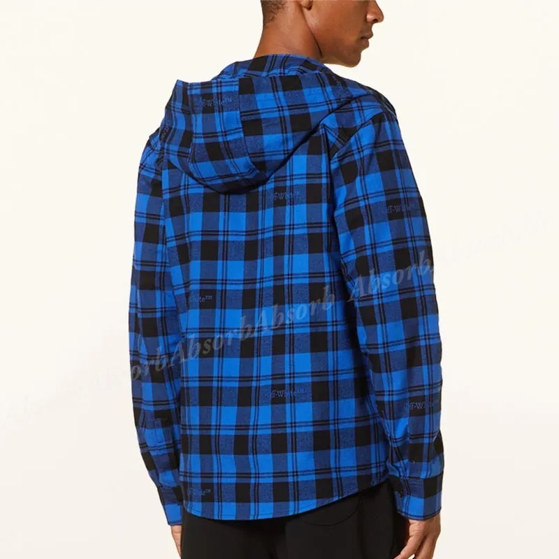 Off-White  |Tartan Other Plaid Patterns Street Style Long Sleeves Cotton