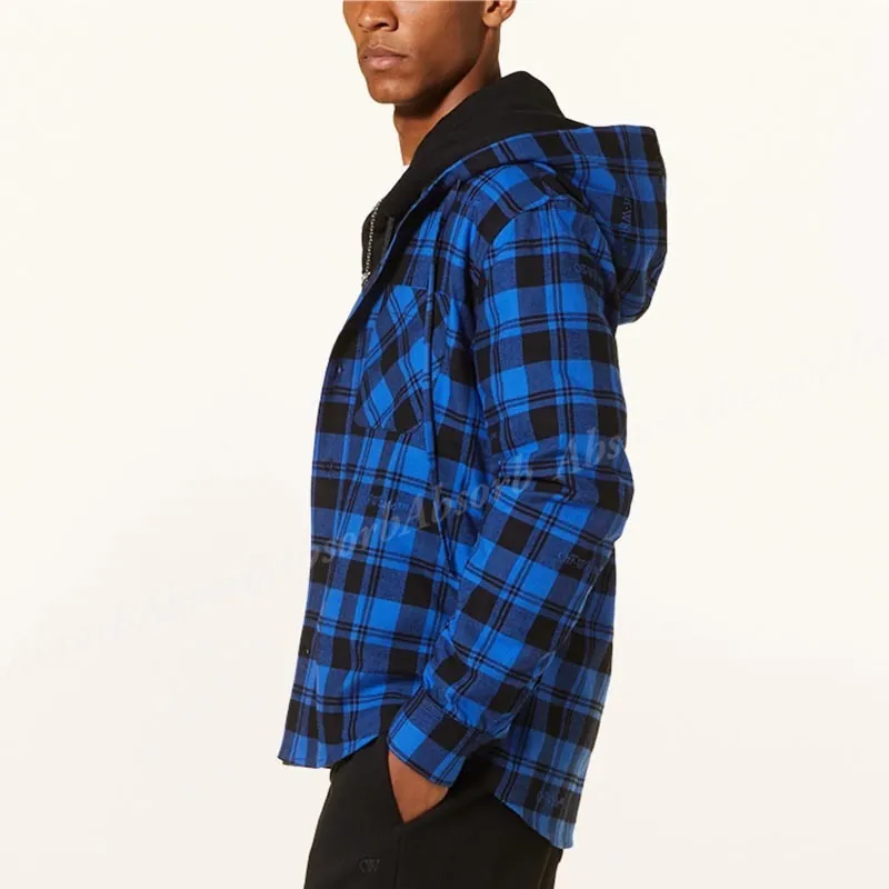 Off-White  |Tartan Other Plaid Patterns Street Style Long Sleeves Cotton