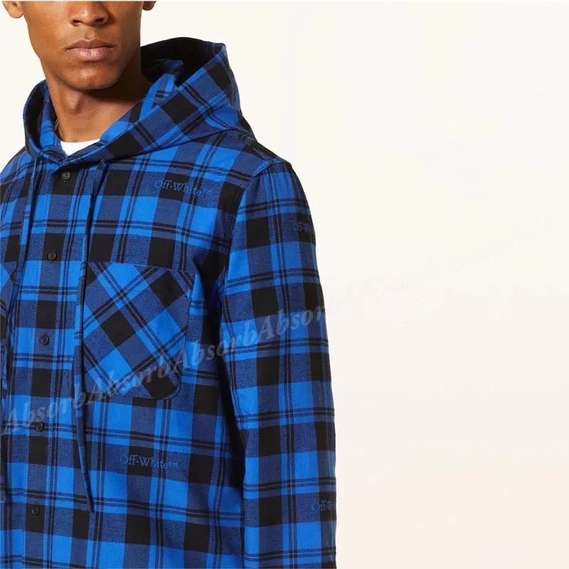 Off-White  |Tartan Other Plaid Patterns Street Style Long Sleeves Cotton