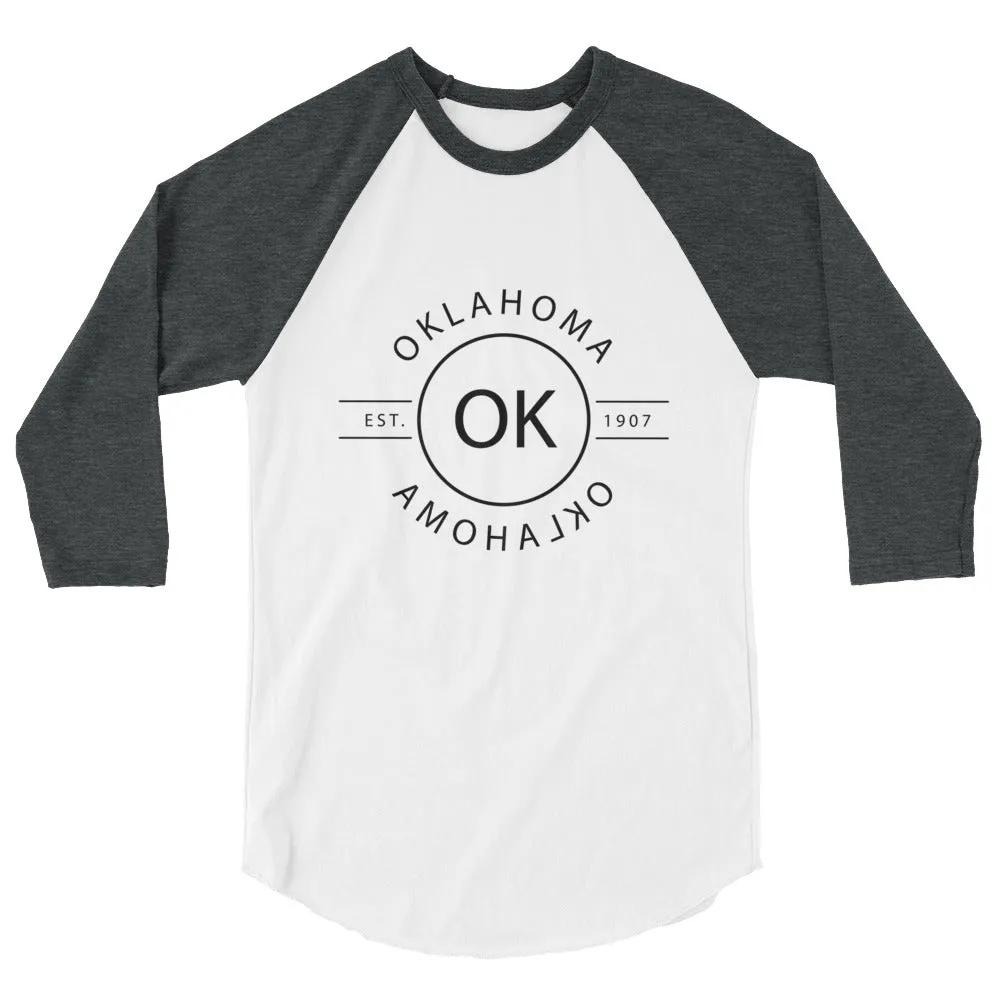 Oklahoma Raglan Shirt - 3/4 Sleeve - Reflections