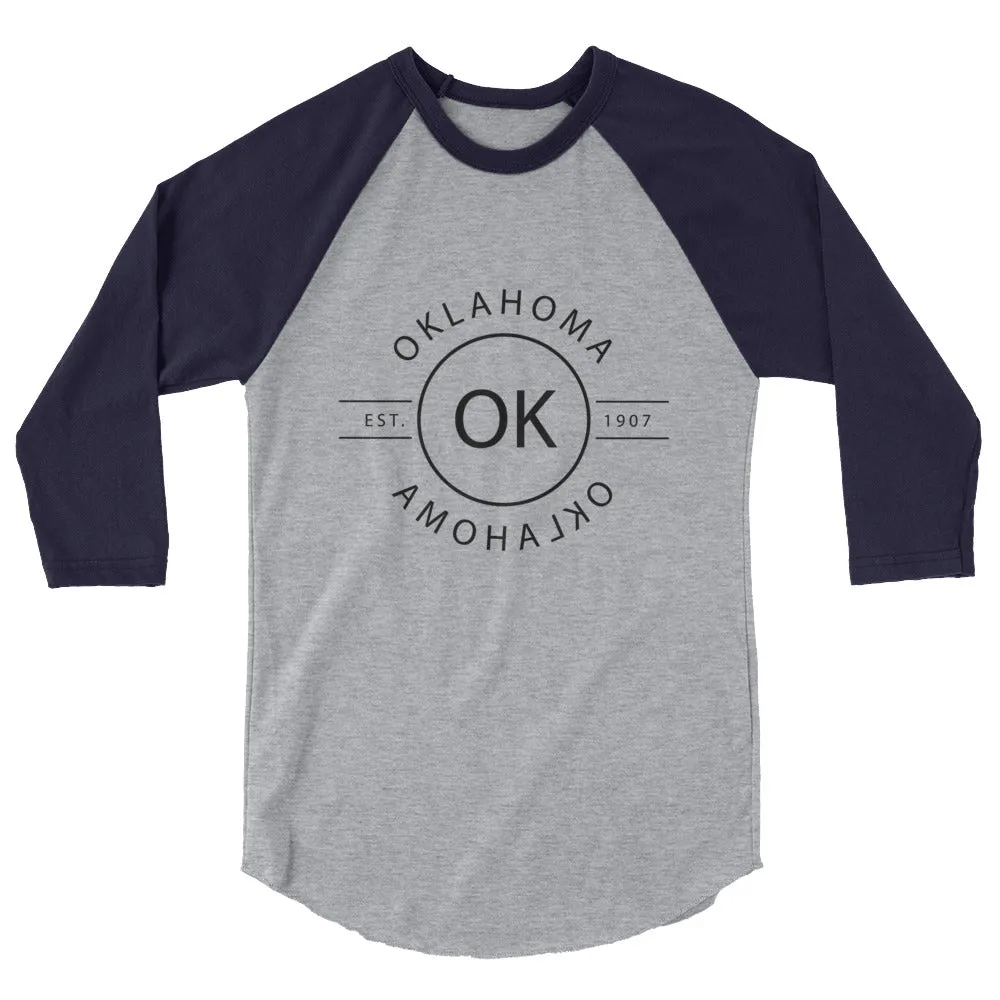 Oklahoma Raglan Shirt - 3/4 Sleeve - Reflections