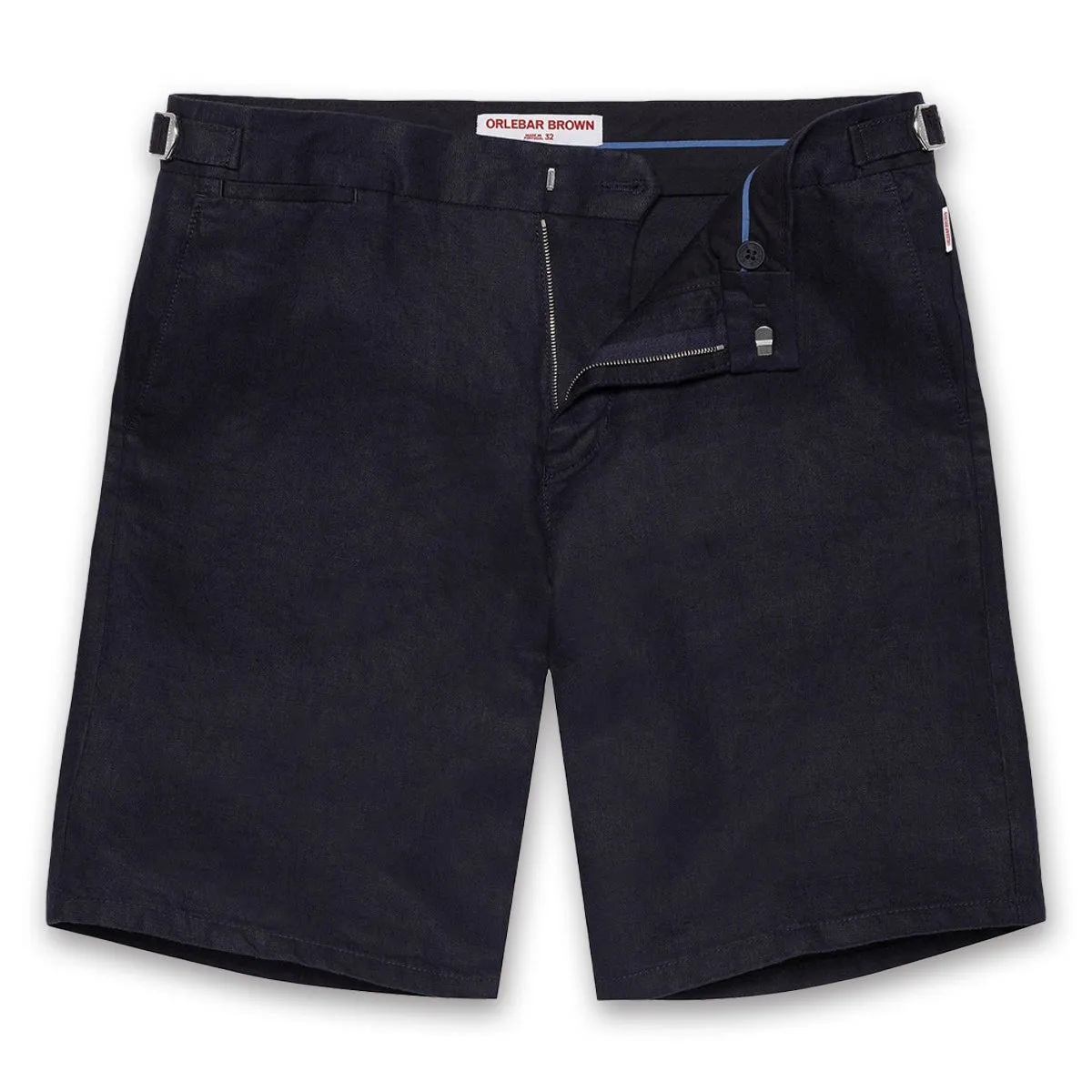 Orlebar Brown - Norwich Linen Tailored Shorts in Navy