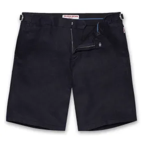 Orlebar Brown - Norwich Linen Tailored Shorts in Navy