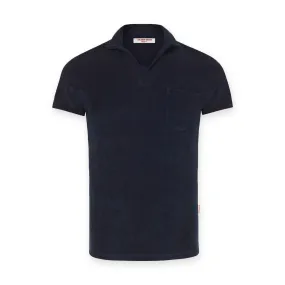 Orlebar Brown - Terry Towelling Polo in Navy