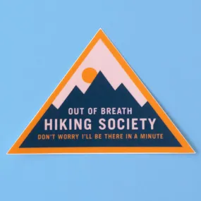 Out of Breath Hiking Society Decal