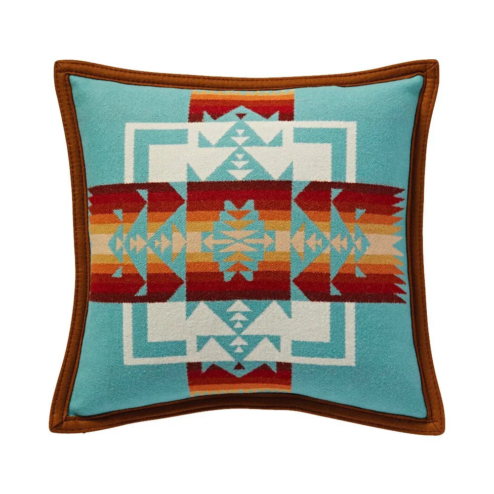 Pendleton Chief Joseph Pillow - 16 x 16 Aqua