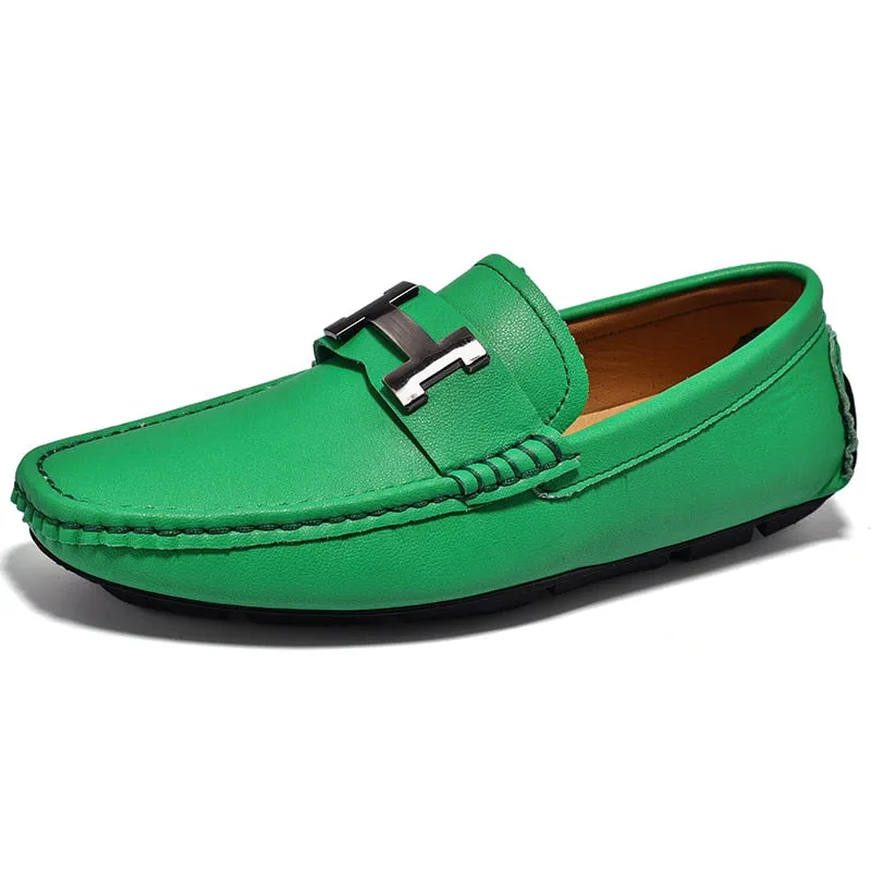 Penny Loafers - Genuine Leather - Fashion - Moccasin - Driving Shoes - Casual - Slip On - Flats - Boat Shoes.