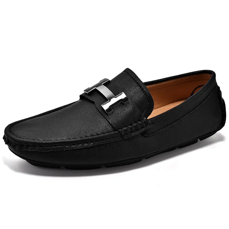 Penny Loafers - Genuine Leather - Fashion - Moccasin - Driving Shoes - Casual - Slip On - Flats - Boat Shoes.