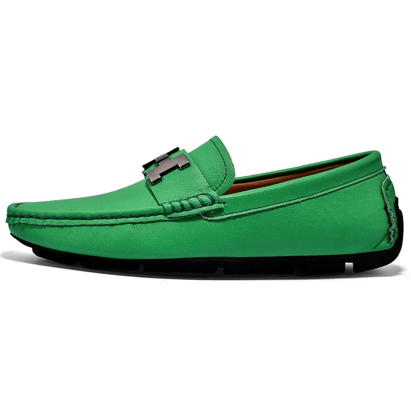 Penny Loafers - Genuine Leather - Fashion - Moccasin - Driving Shoes - Casual - Slip On - Flats - Boat Shoes.