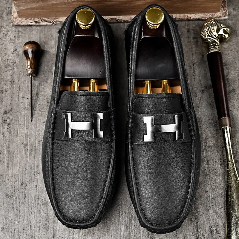 Penny Loafers - Genuine Leather - Fashion - Moccasin - Driving Shoes - Casual - Slip On - Flats - Boat Shoes.