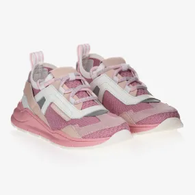 Pink & White Trainers