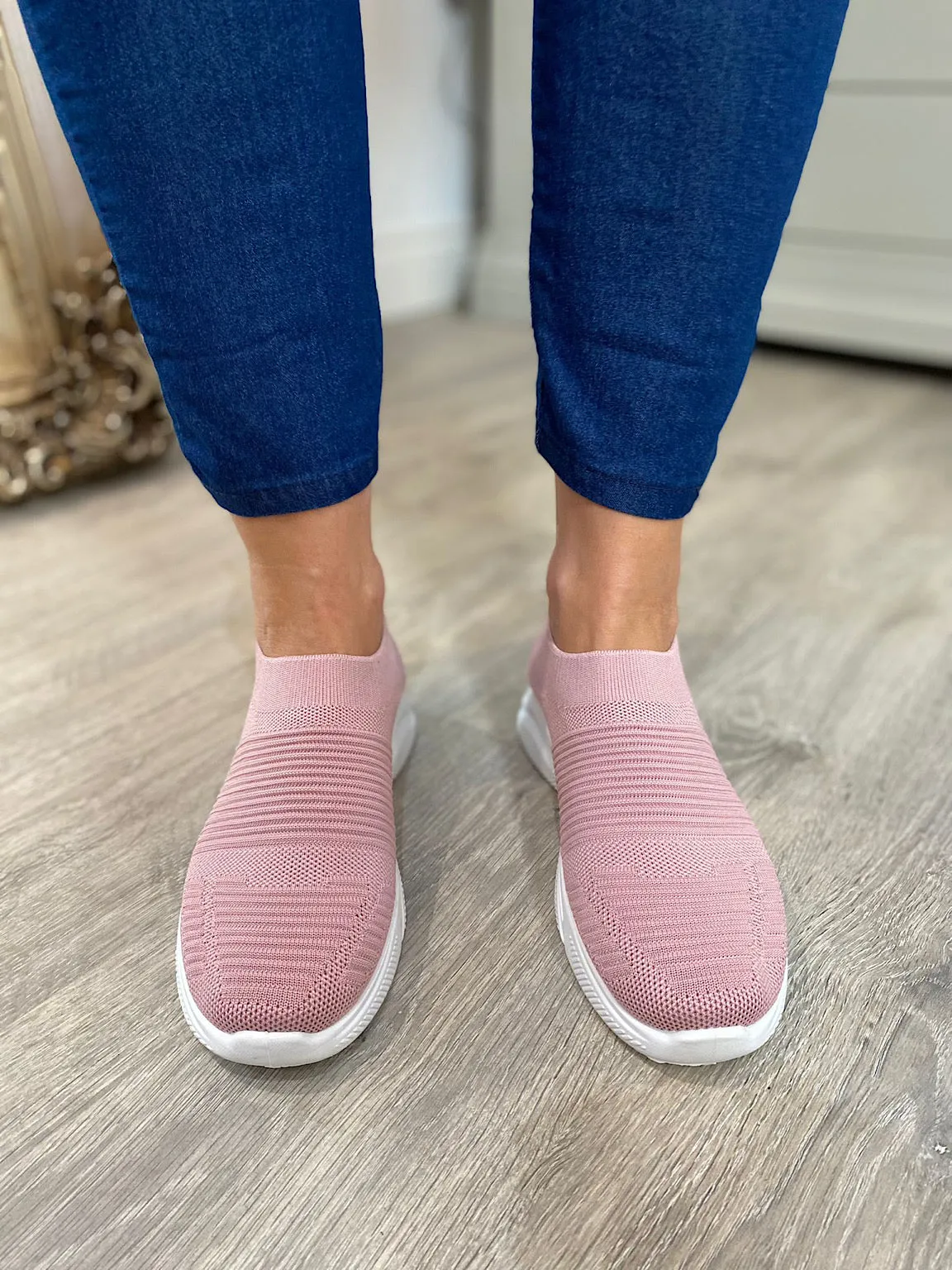 Pink Slip-On Trainers - Nadia - Best Price - Buy Now - Limited Stock.