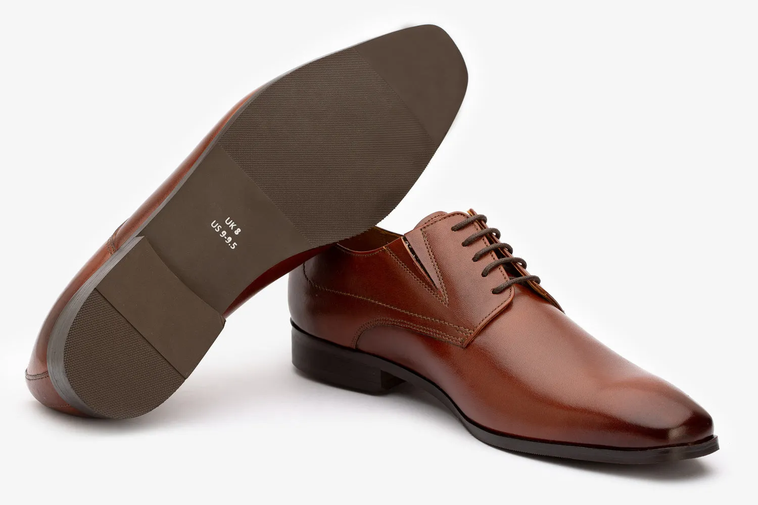 Plain Vamp Elastic Derby shoes