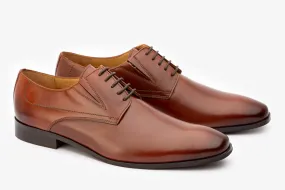 Plain Vamp Elastic Derby shoes