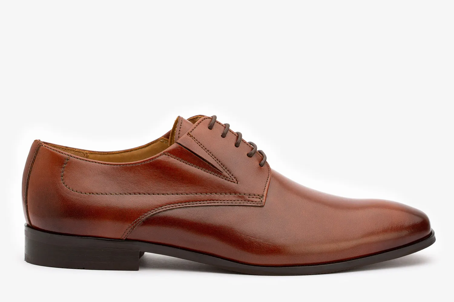 Plain Vamp Elastic Derby shoes