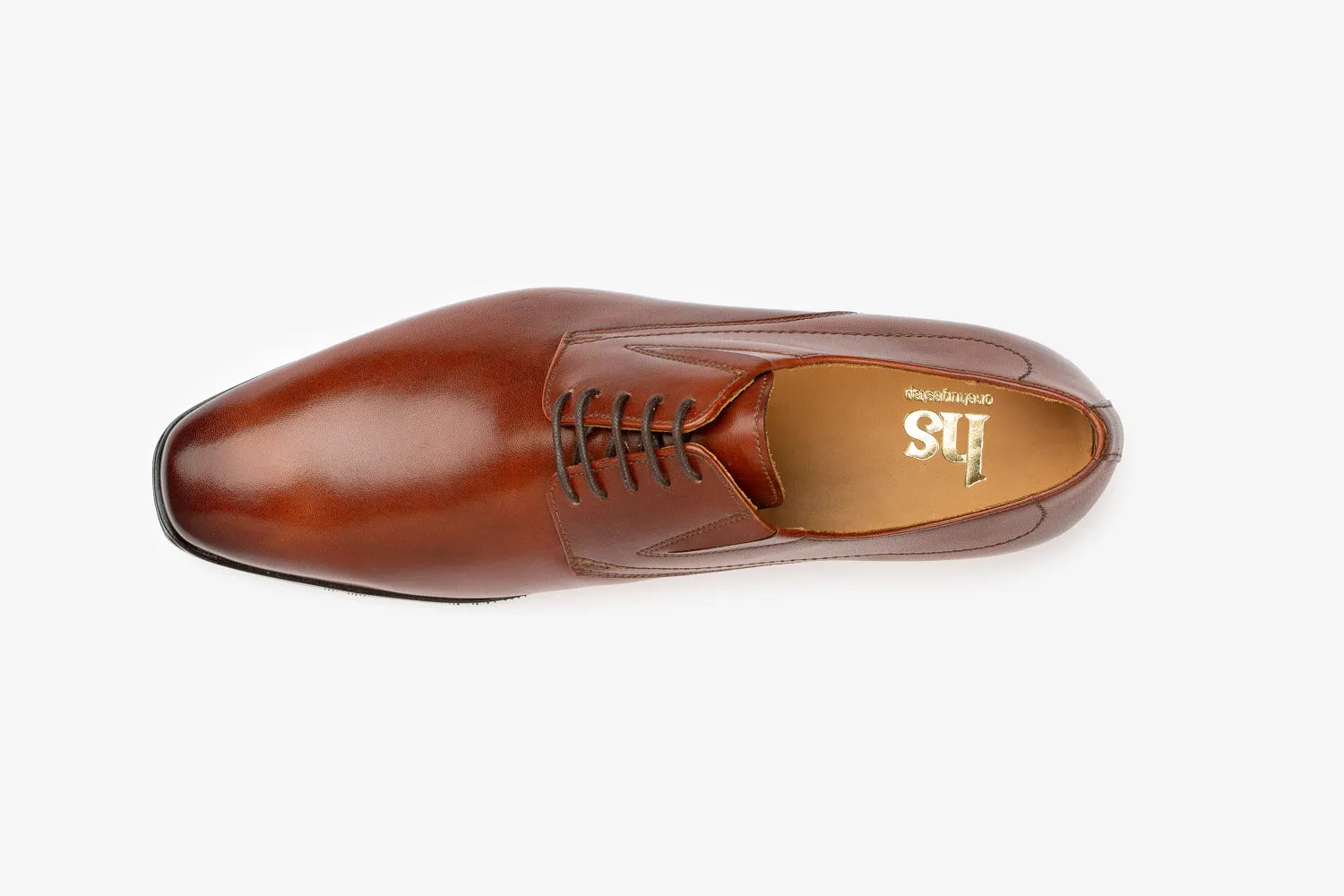 Plain Vamp Elastic Derby shoes