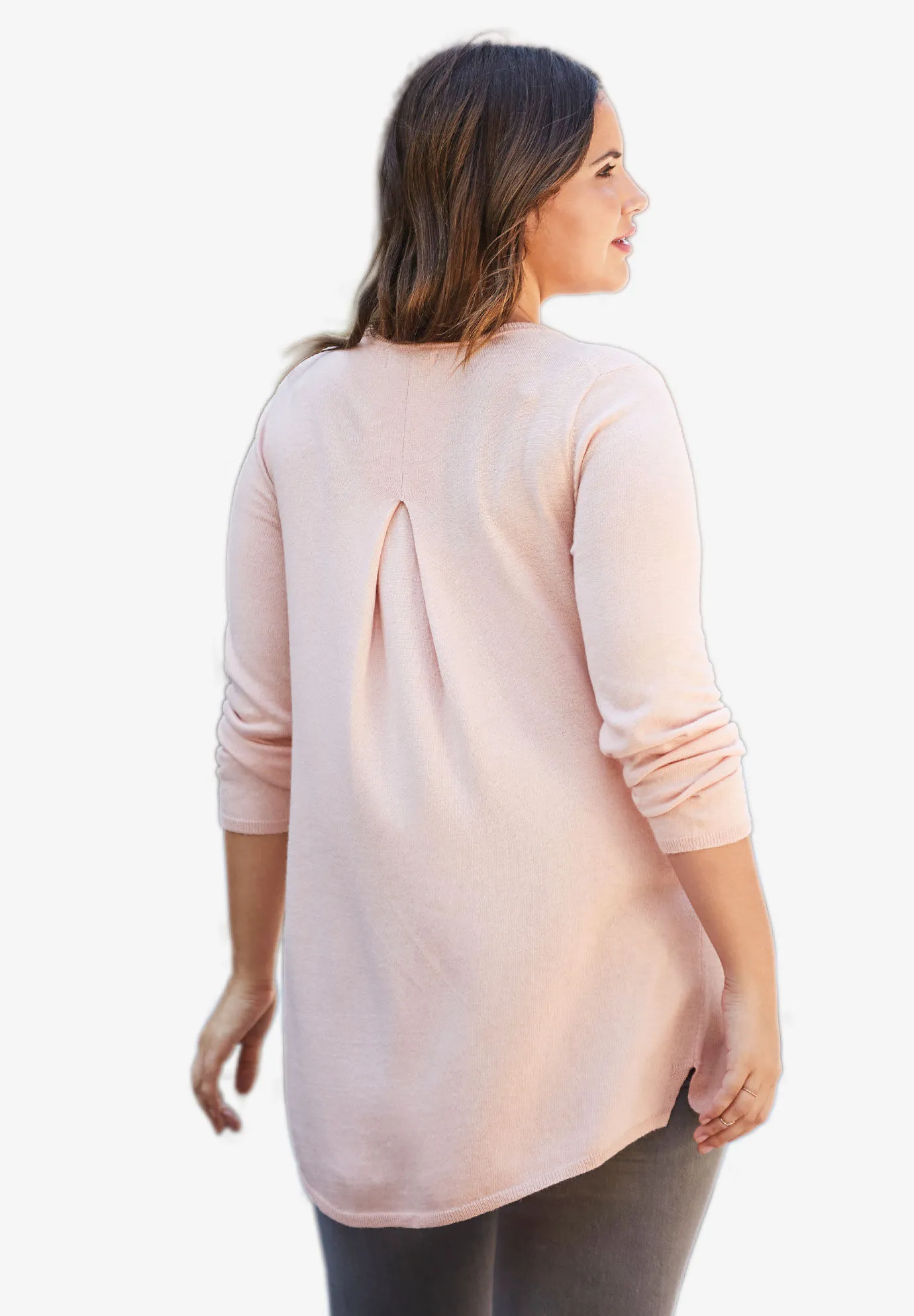 Pleat Back Sweater