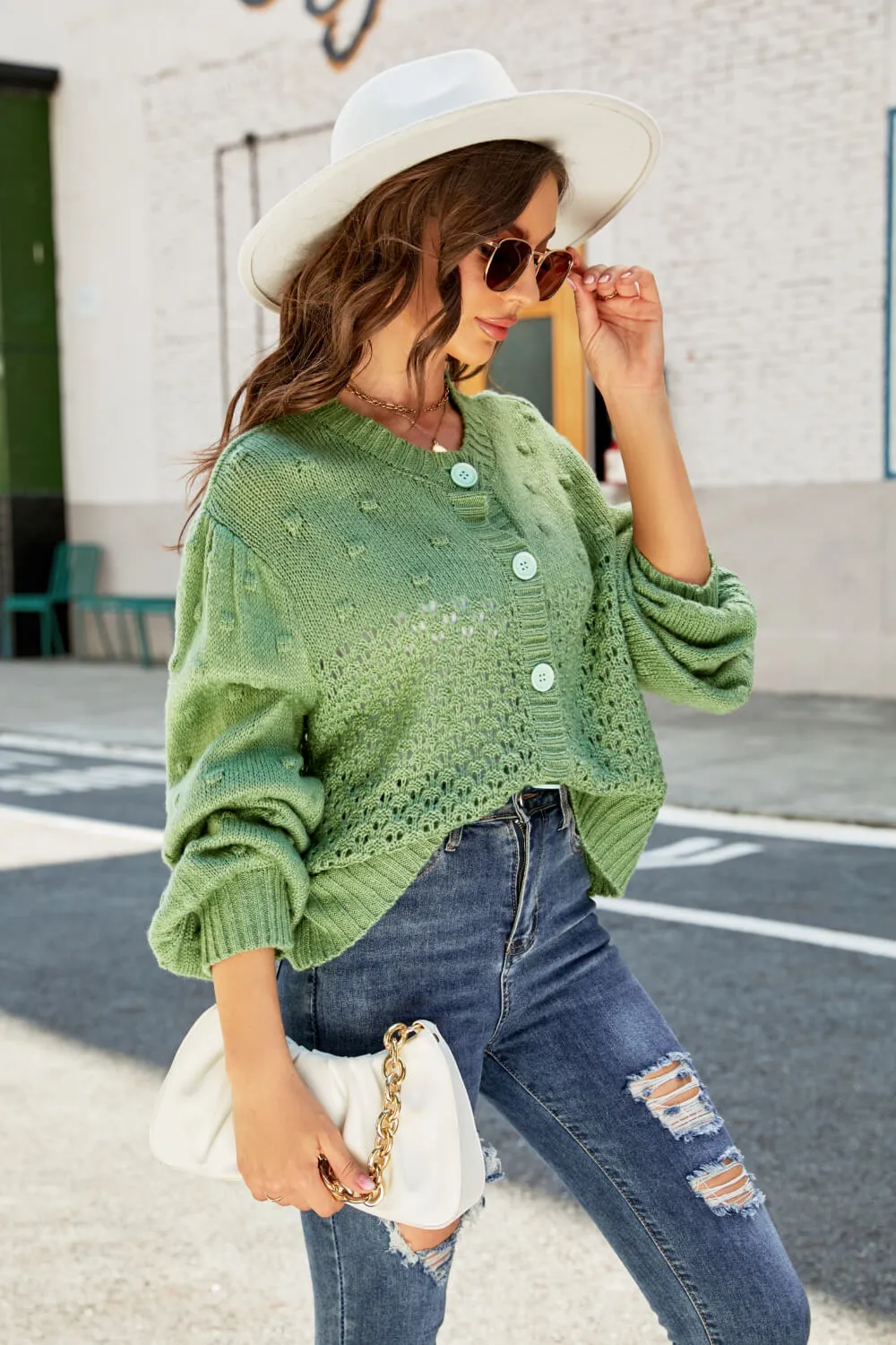 Pompom Puff Sweater