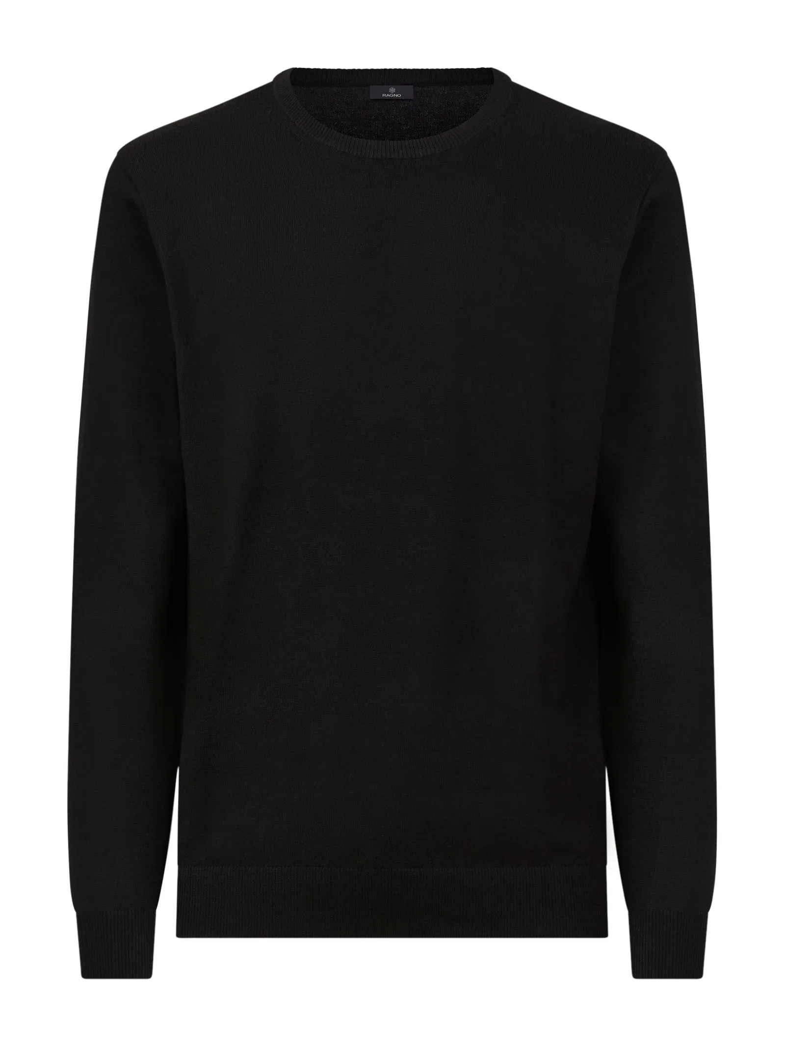 Pull girocollo in filato Sport Wool - Nero