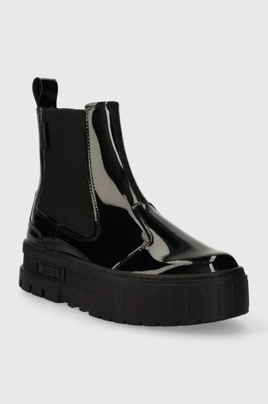 Puma chelsea boots Mayze Chelsea Jelly Wns women's black color