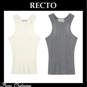 RECTO  |Wool Street Style Logo Tanks & Camisoles