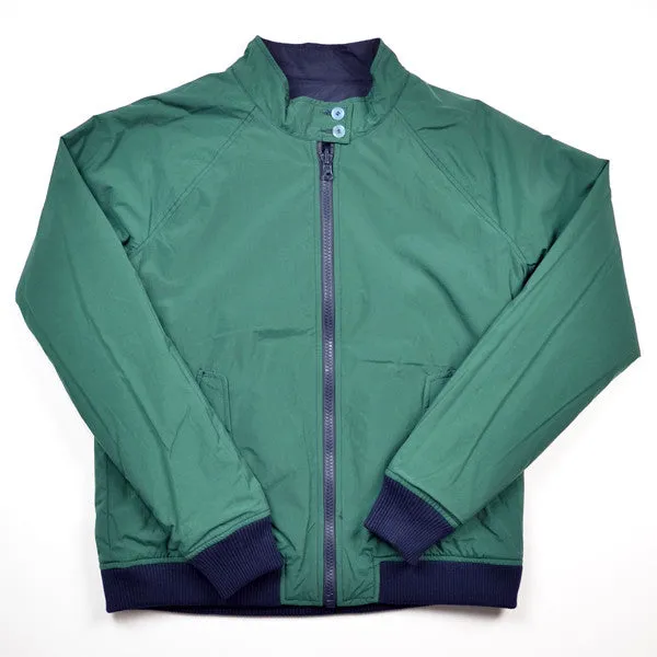 Reversible Harrington Jacket – Navy / Green – Not a Polo Shirt