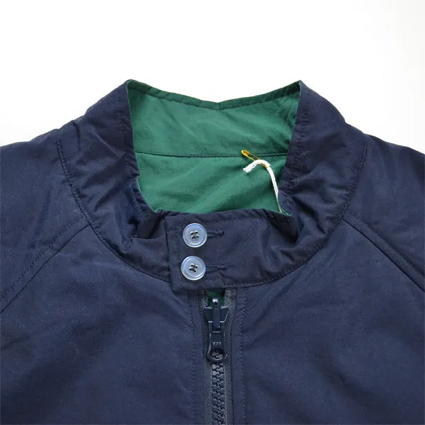 Reversible Harrington Jacket – Navy / Green – Not a Polo Shirt