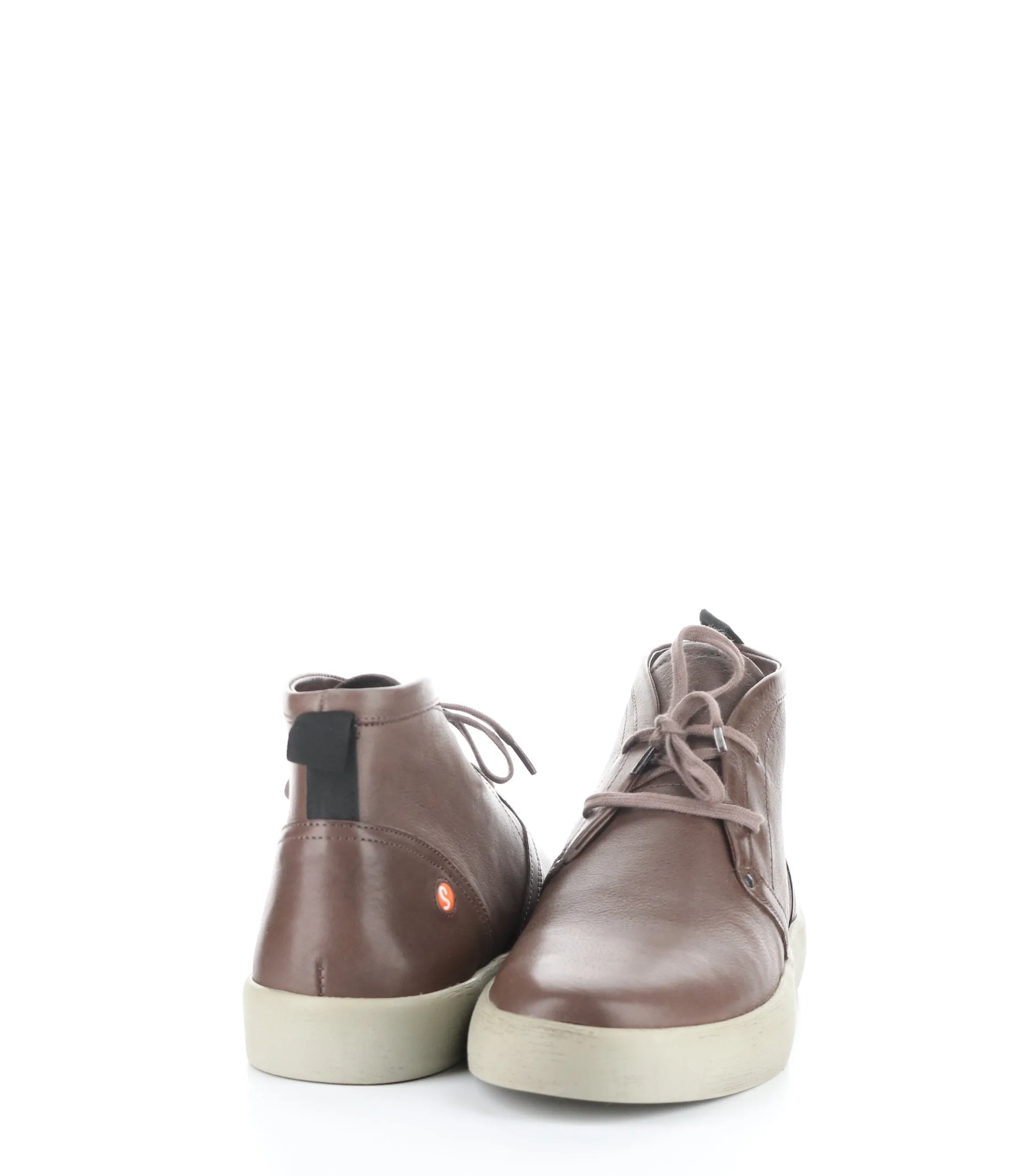 Rusk704Sof 002 Dark Brown High-Top Shoes