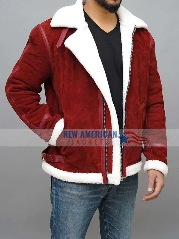 Ryan Reynolds Spirited Shearling Leather Jacket