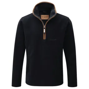 Schoffel Mens Berkeley 1/4 Zip Fleece Jacket in Navy