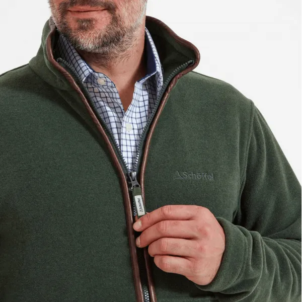 Schoffel Mens Cottesmore Fleece Jacket in Cedar Green