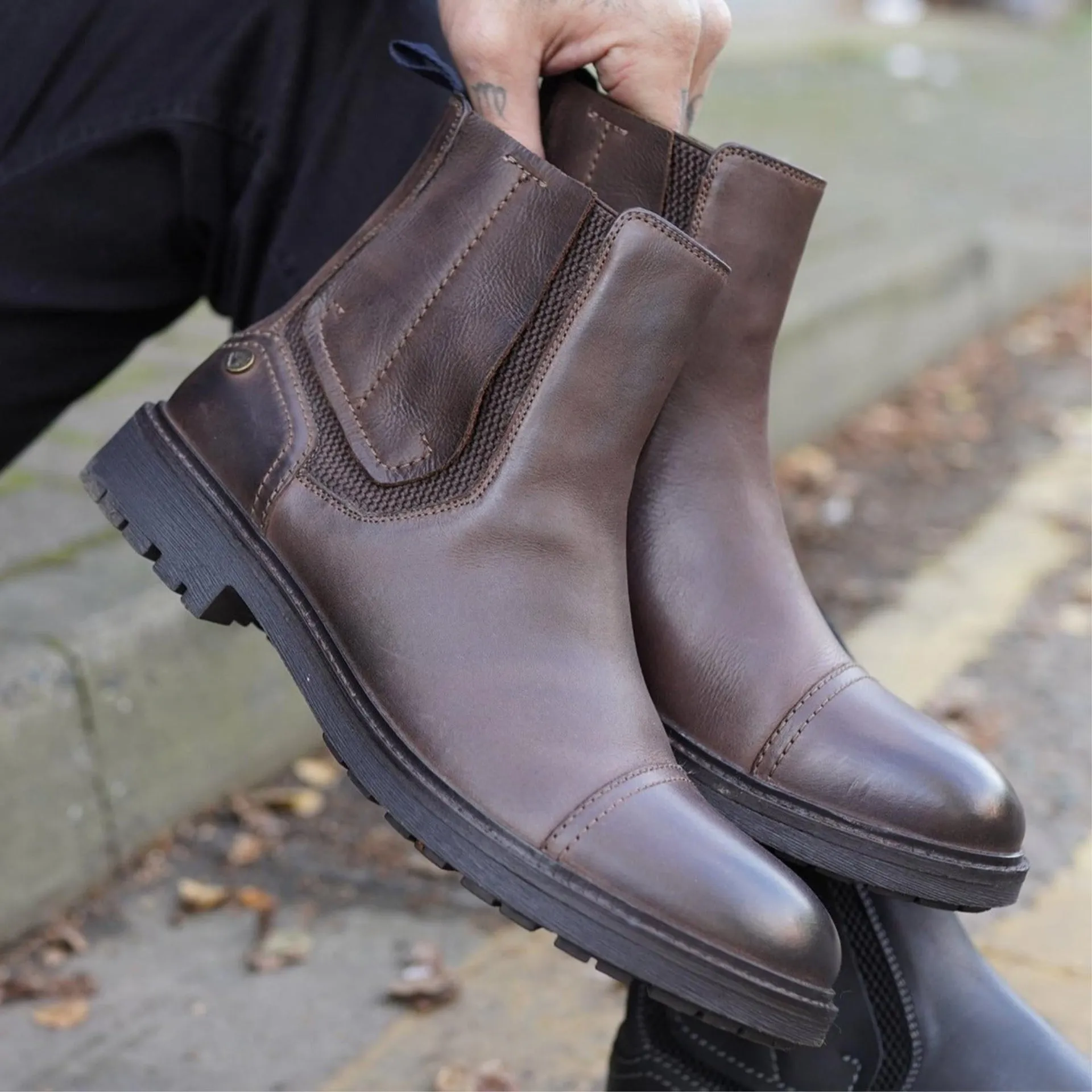 SEO optimized result: Brown Heavy Chelsea Boot from Forge