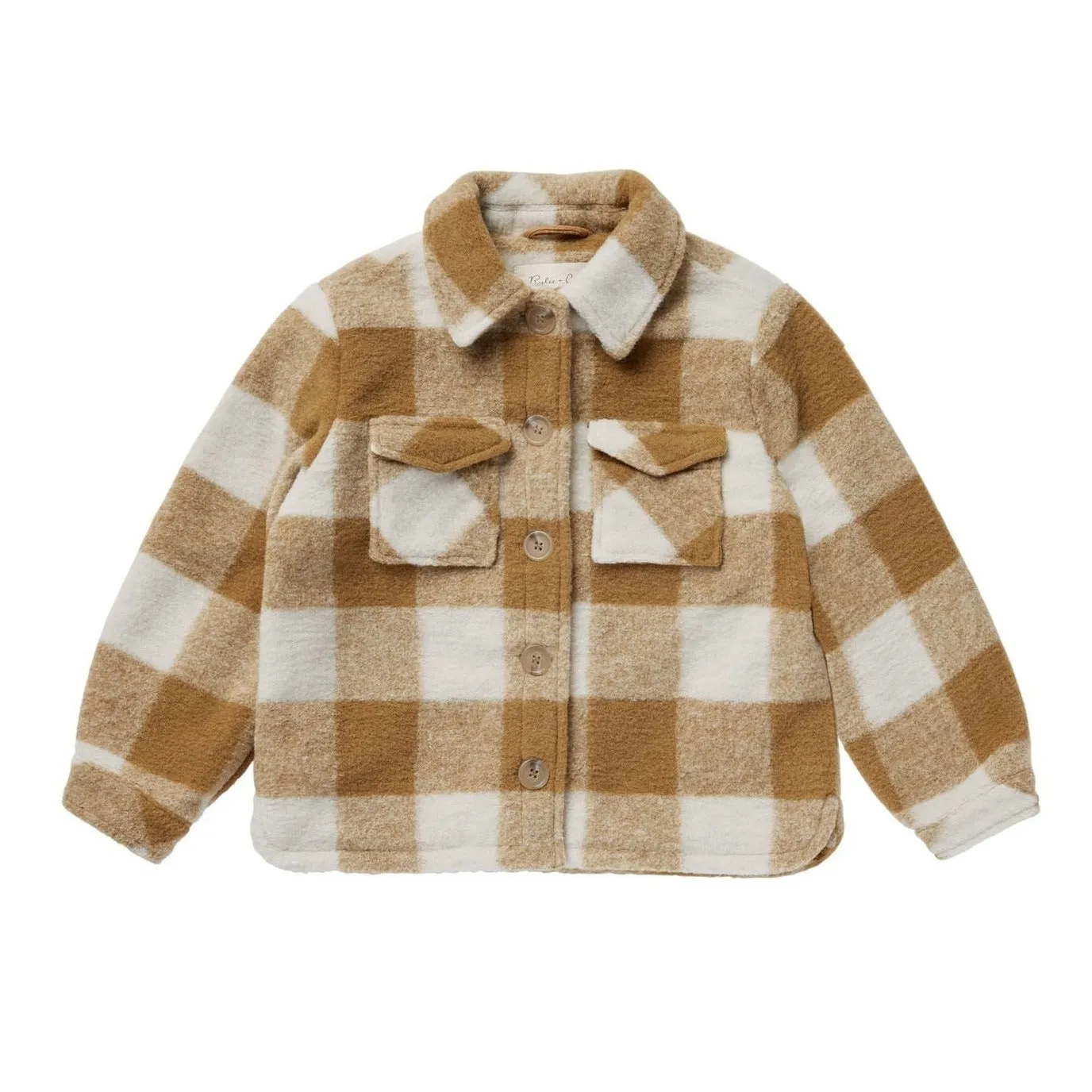 Shearling Chore Coat - Brass Checker - FINAL SALE