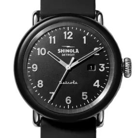 Shinola 43MM Model D Detrola All Black Quartz Watch S0120161970