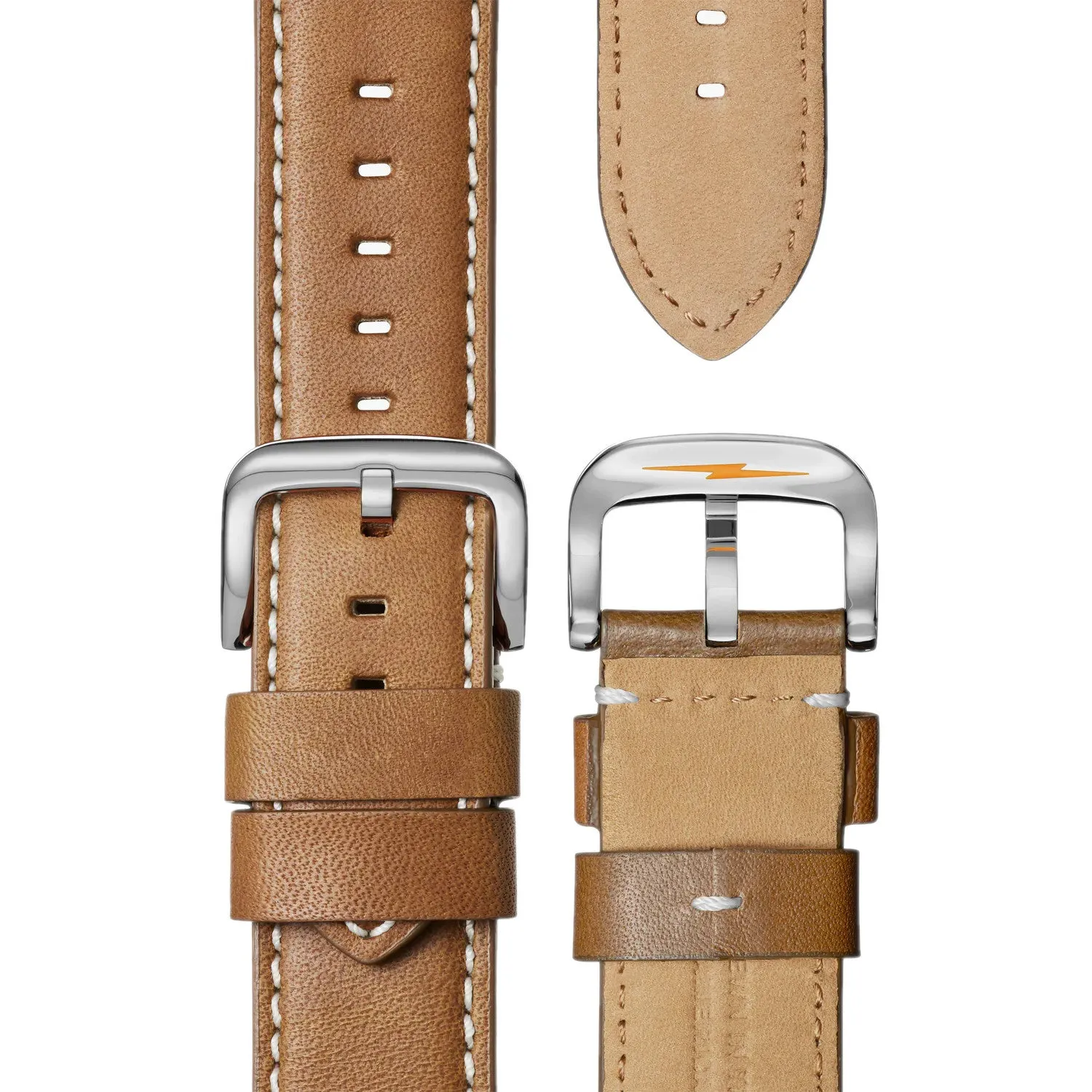 Shinola Runwell Watch Green Dial Maple Leather Unisex S0110000038