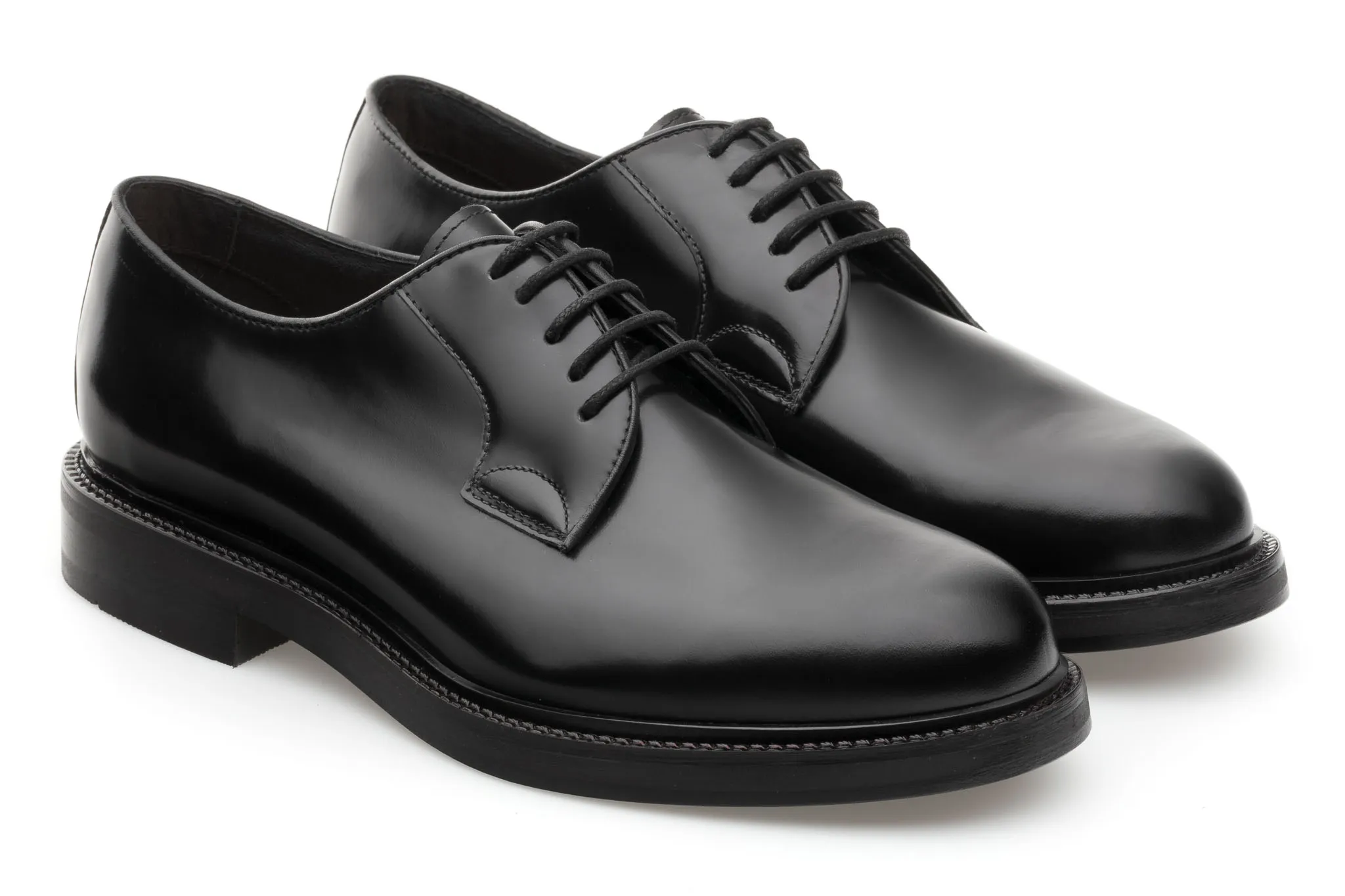 Smooth Polished Derby Shoes