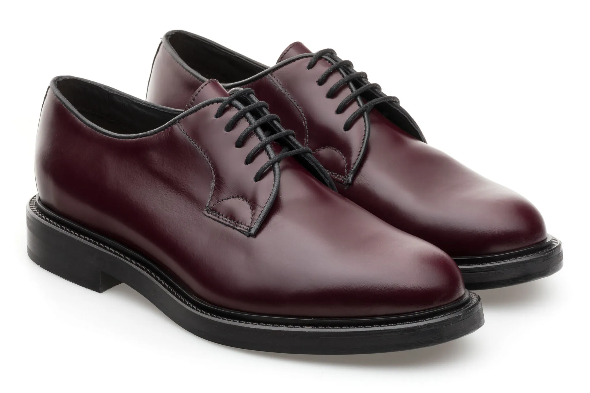 Smooth Polished Derby Shoes