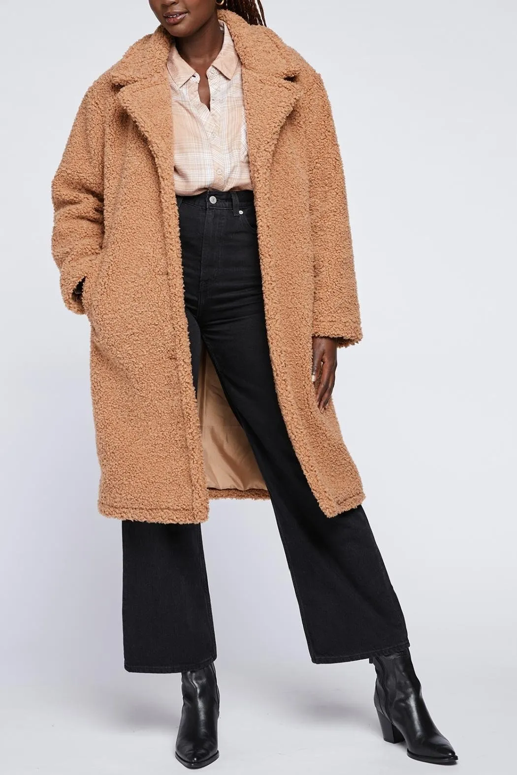 Soft Faux Shearling Coat