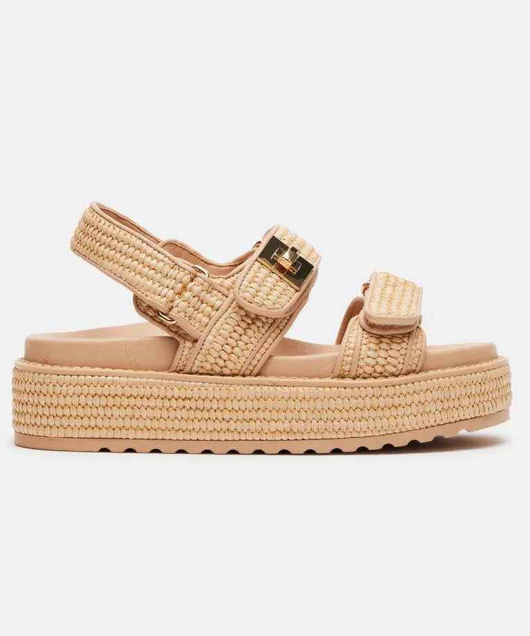 Steve Madden Natural Raffia Sandal