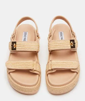 Steve Madden Natural Raffia Sandal