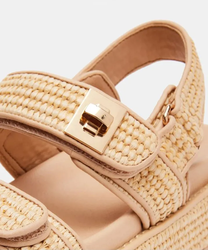 Steve Madden Natural Raffia Sandal