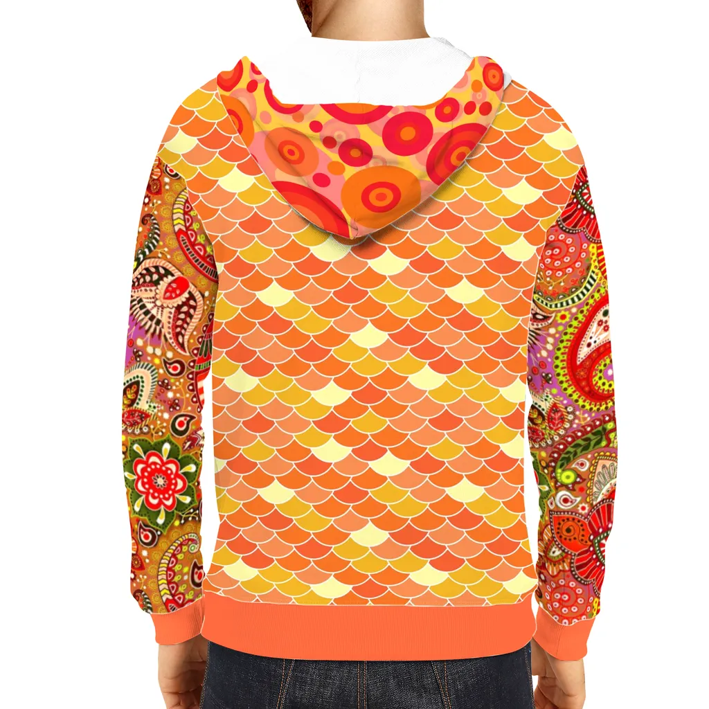 Tangerine Unisex Pullover Hoody