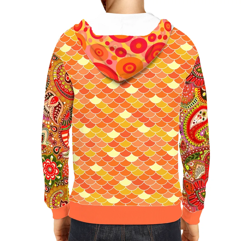 Tangerine Unisex Pullover Hoody