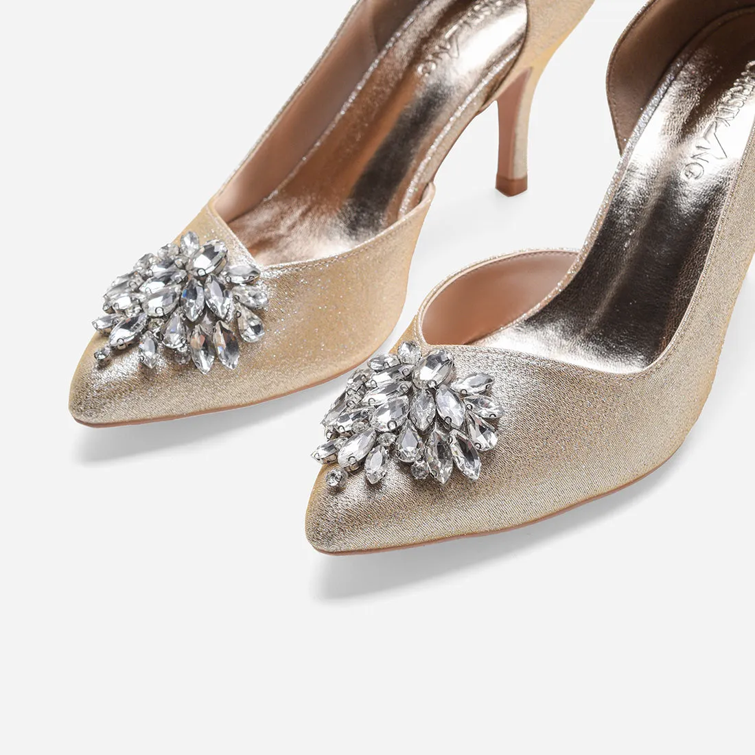 Twilight Gold Pumps by Cynthia - Buy Now