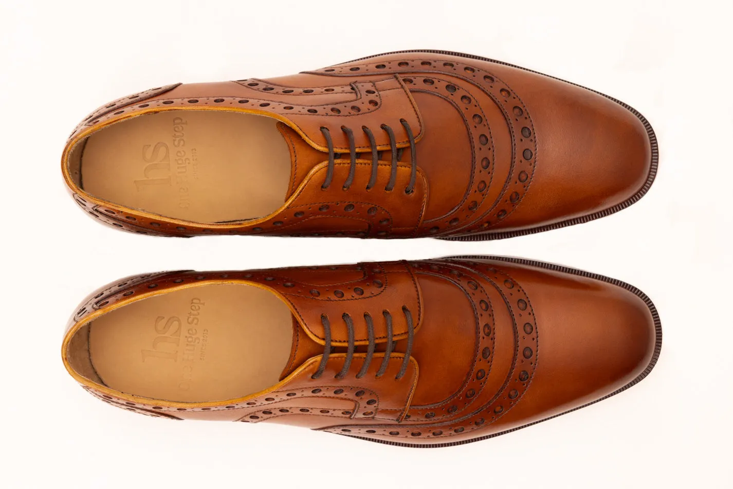 U-Cap Brogue Derby Shoes