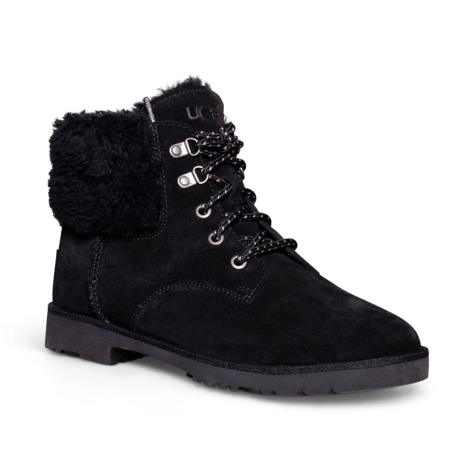 UGG Romely Black Lace Boots - Women's