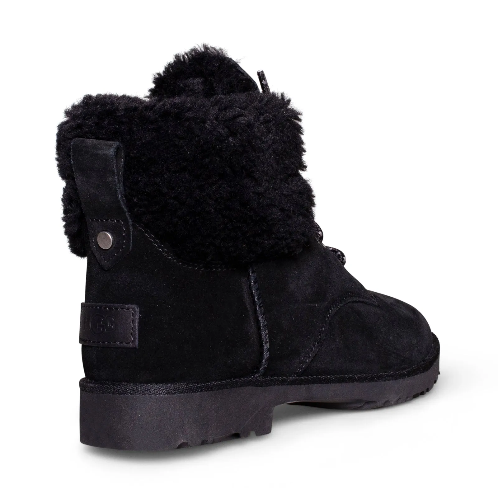 UGG Romely Black Lace Boots - Women's