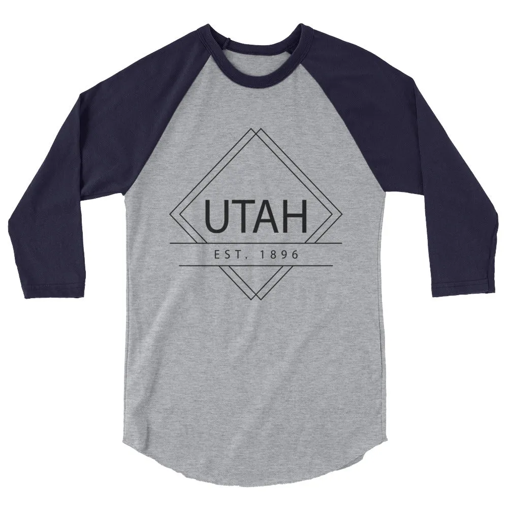 Utah 3/4 Sleeve Raglan Shirt Established